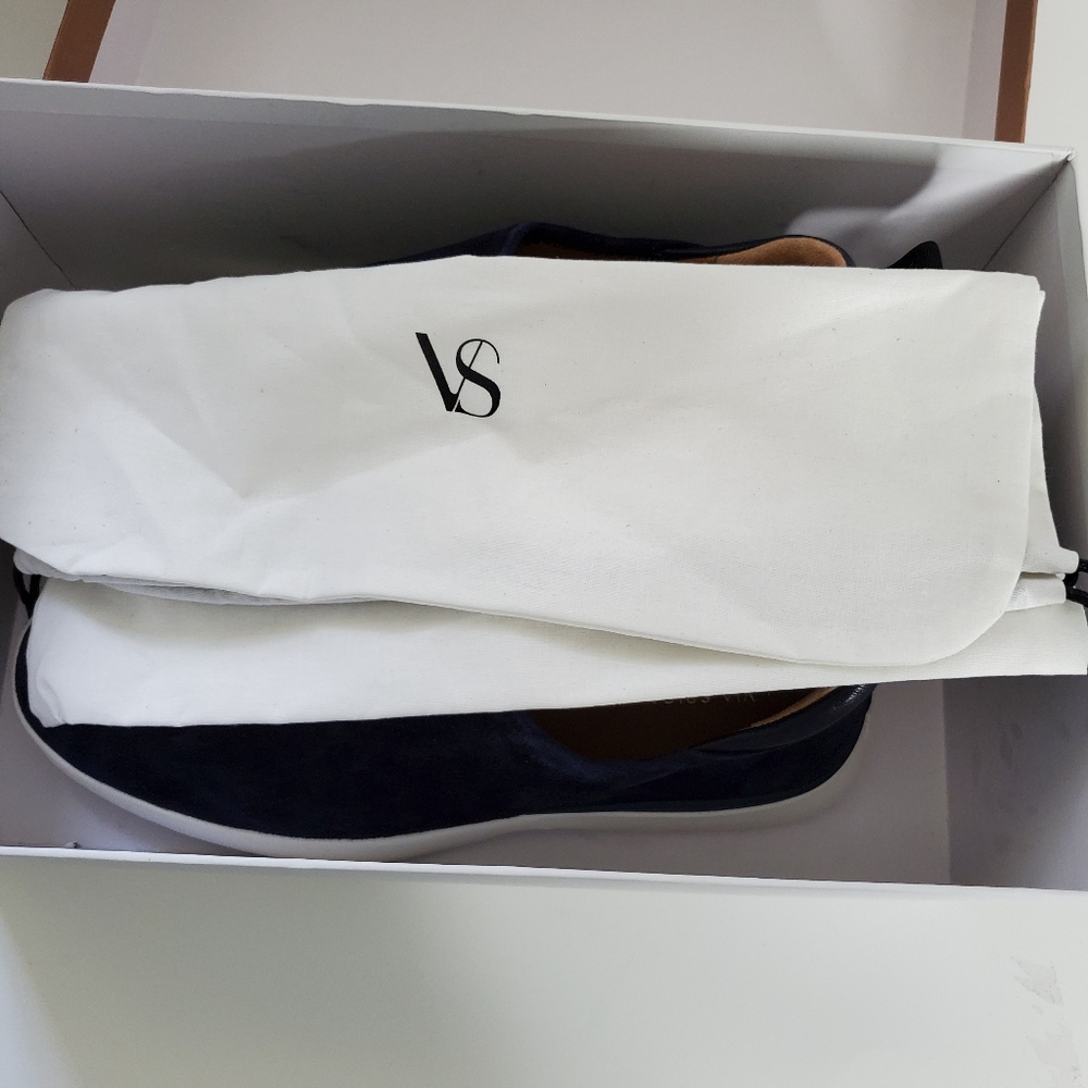 NWT VIA SPIGA Laverno Blue Slip-On Suede Sneakers - Picture 9 of 11